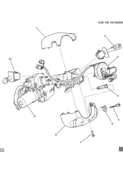 L STEERING COLUMN PART 2 COVERS & SWITCHES