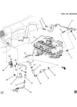 ST158(06) HOSES & PIPES/HEATER PART 1 FRONT (LL8/4.2S)