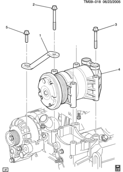 LM A/C COMPRESSOR MOUNTING