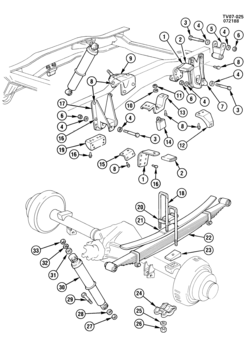 K3 SUSPENSION/REAR (W/AUXILIARY SPRINGS)