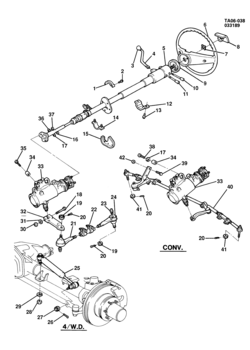 RV STEERING SYSTEM & RELATED PARTS