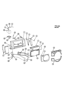P(42) RADIATOR MOUNTING & RELATED PARTS