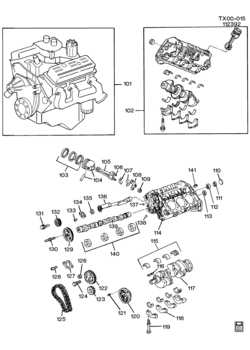 ST(03-53) ENGINE ASM-4.3L V6 (L35/4.3W) PART 1 BLOCK & INTERNAL PARTS