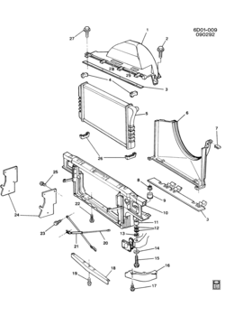 D RADIATOR MOUNTING & RELATED PARTS (V08)