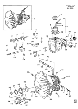 S1 5-SPEED MANUAL TRANSMISSION (MY2) PART 1 CASE & RELATED PARTS