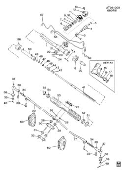 T STEERING GEAR AND LINKAGE (CENTER TAKE-OFF)