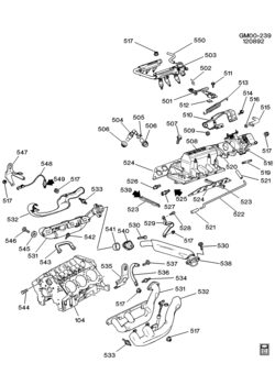 A ENGINE ASM-3.3L V6 PART 5 MANIFOLDS & FUEL RELATED PARTS (LG7/3.3N)