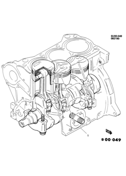 MS,MR08-68-67 ENGINE ASM & PARTIAL ENGINE-3 CYL (LP2/1.0-6)