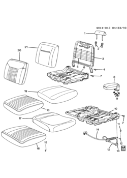 HP SEAT ASM/FRONT (AM6)