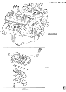 P4 ENGINE ASM & PARTIAL ENGINE (LB4/4.3Z)