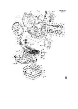 K AUTOMATIC TRANSMISSION (M57) THM325-4L CASE & RELATED PARTS