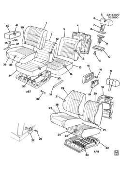 A SEAT ASM/FRONT (AR9,AS7)