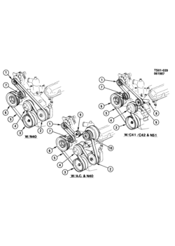 ST PULLEYS & BELTS-ACCESSORY DRIVE(LL2/2.8R)