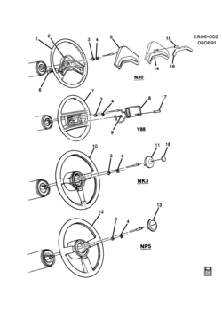 A STEERING WHEEL & HORN PARTS