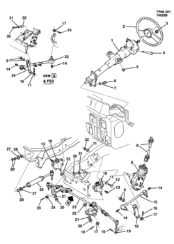 P3 STEERING SYSTEM & RELATED PARTS