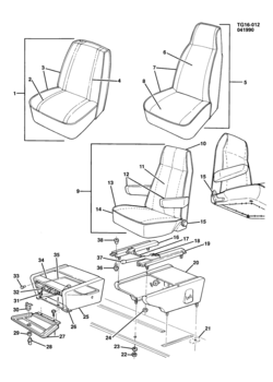 G SEAT/BUCKET (A51,AV5,A95)