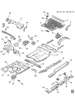 CK109,209(06) SHEET METAL/BODY PART 1 UNDERBODY & ENGINE COMPARTMENT