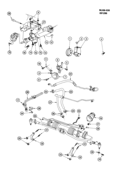 J STEERING SYSTEM & RELATED PARTS-2.0L L4 (LL8/2.0-1)