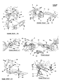 L ENGINE & TRANSMISSION MOUNTING-V6 (LH0/3.1T)