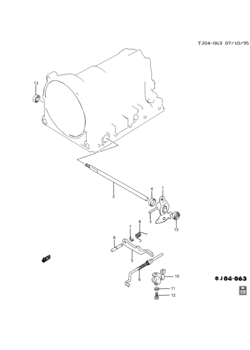 EJ1(05) AUTOMATIC TRANSMISSION PARKING LOCK(M41)