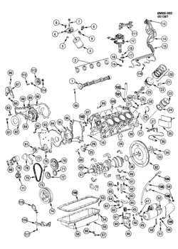 K ENGINE ASM-4.1L V8 PART 1 (LT8/4.1-8)