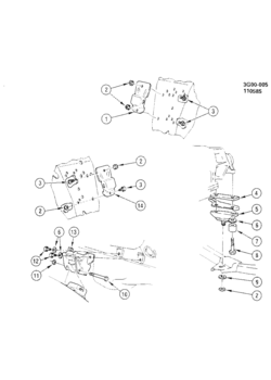 G ENGINE & TRANSMISSION MOUNTING-V8 (LF9/350N)