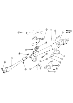 B STEERING COLUMN-& RELATED PARTS
