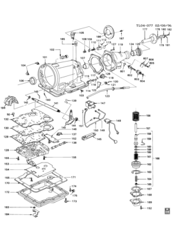 Z1 AUTOMATIC TRANSMISSION (MD2) PART 1 THM180C CASE & RELATED PARTS