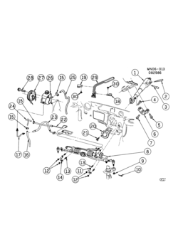 N STEERING SYSTEM & RELATED PARTS-(L68/2.5U)(LN7/3.0L)
