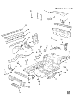 F SHEET METAL/BODY PART 2-UNDERBODY, ENGINE COMPARTMENT & REAR END