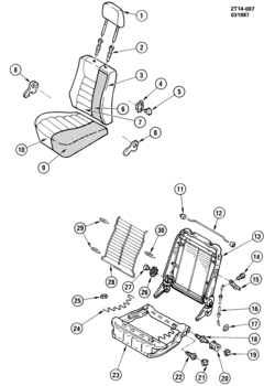 T SEAT ASM/FRONT