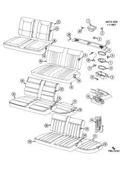 H SEAT ASM & BACK WINDOW SHELF/REAR