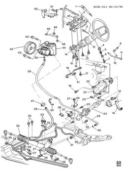 C STEERING SYSTEM & RELATED PARTS-V6 3.8-1(L67)