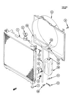 J1 RADIATOR & RELATED PARTS