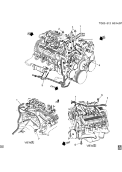 G WIRING HARNESS/ENGINE (L29/7.4J)