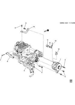 G GENERATOR MOUNTING-V6 (L67/3.8-1)
