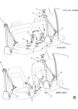 CK(16-53) SEAT BELTS/FRONT