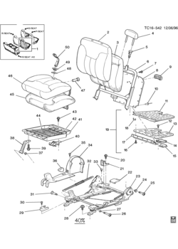CK109,209(06) REAR SEAT/FOLDING PART 1-40% SIDE (AT5)