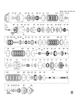 B AUTOMATIC TRANSMISSION (M30) PART 2 (4L60E) CLUTCH GEARS