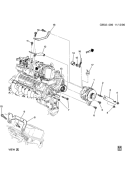 C GENERATOR MOUNTING-V6 3.8K(L36)