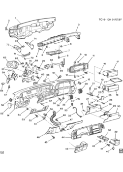CK INSTRUMENT PANEL & RELATED PARTS PART 1