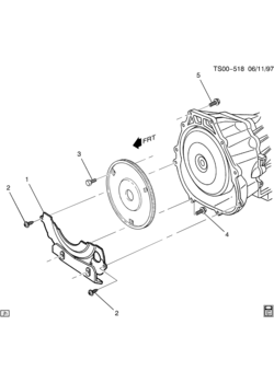 S ENGINE TO TRANSMISSION MOUNTING (LN2/2.2-4,L43/2.2-5, AUTOMATIC M30)