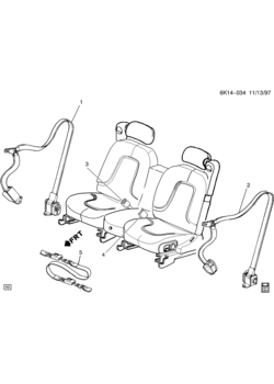 KS,KY SEAT BELTS/FRONT (LHD)