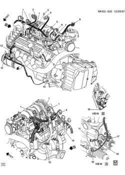 H WIRING HARNESS/ENGINE-V6 3.8K(L36)
