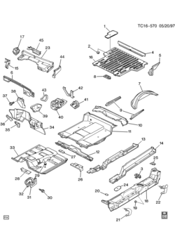 CK107(06) SHEET METAL/BODY PART 1 UNDERBODY & ENGINE COMPARTMENT
