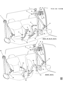 CK(03) SEAT BELTS/FRONT
