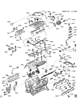W ENGINE ASM-3.1L V6 PART 5 MANIFOLDS & FUEL RELATED PARTS (L82/3.1M)