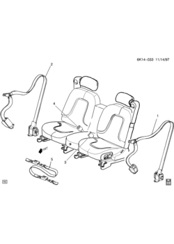 KS,KY SEAT BELTS/FRONT(RHD)(EXPORT)