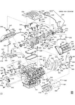 W ENGINE ASM-3.5L V6 PART 5 MANIFOLDS & FUEL RELATED PARTS (LX5/3.5H)(DOHC)