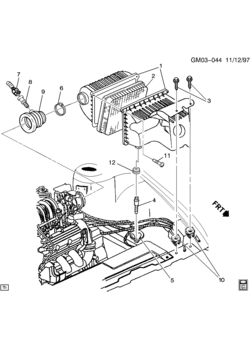 H AIR INTAKE SYSTEM-V6 3.8-1(L67)